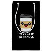 私はサッシーのコーヒーパンDark BGを扱うラテである スモールペーパーバッグ (正面)