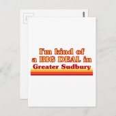 私はサドベリーの大物素晴らしだ ポストカード (正面/裏面)