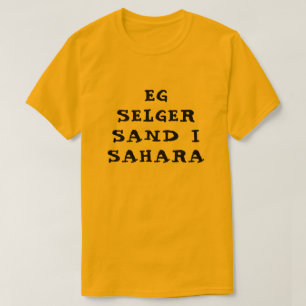 私はサハラの砂をノルウェーのオレンジ色で売っている Tシャツ