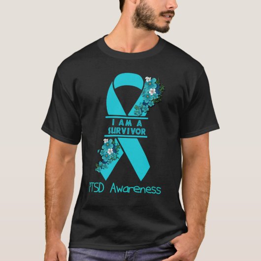 私はサバイバーPTSD認識度 Tシャツ (正面)