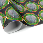 私はサファリ・ブルエレファントに行った ラッピングペーパー (ロールコーナー)