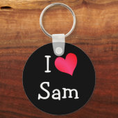 私はサムが大好き キーホルダー (正面)