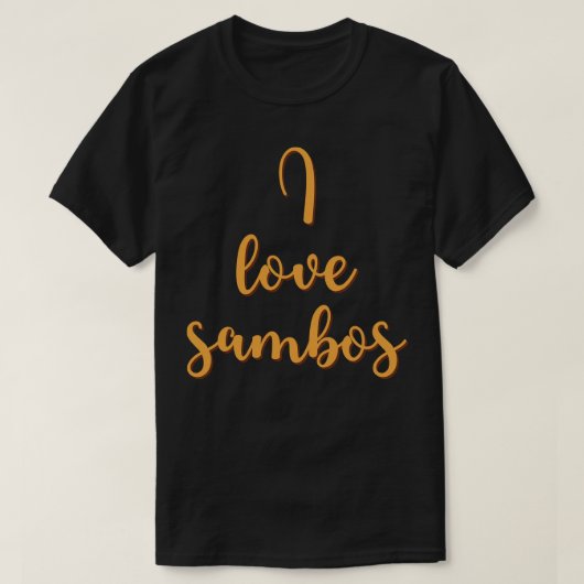 私はサムボスが大好き Tシャツ (デザイン正面)