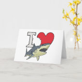 私はサメが大好き カード (黄色い花)