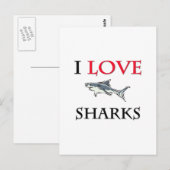 私はサメが大好き ポストカード (正面/裏面)