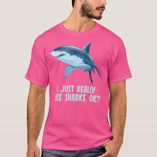 私はサメが好き Tシャツ (正面)