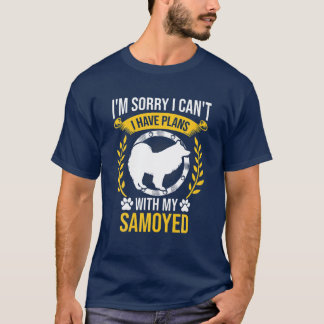 私はサモイドッグの恋人と計画を立ててしまってごめんなさい Tシャツ