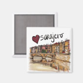 私はサラエボが大好き マグネット (正面/裏面)