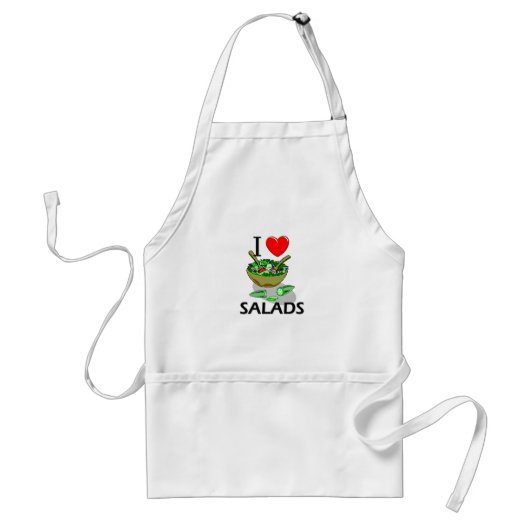 私はサラダを愛します スタンダードエプロン (正面)