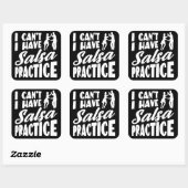 私はサルサの練習をラテンのダンスのサルサを持っている事が出来ない スクエアシール (シート)