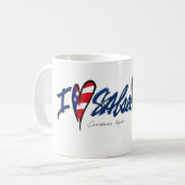 私はサルサを愛します コーヒーマグカップ (正面左)