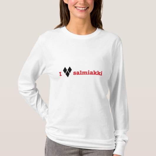 私はサルミアッキが好き Tシャツ (正面)