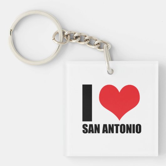 私はサンアントニオが大好き キーホルダー (正面)