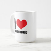 私はサンアントニオが大好き コーヒーマグカップ (正面左)