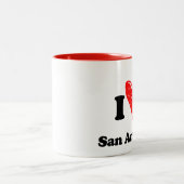 私はサンアントニオが大好き ツートーンマグカップ (中央)