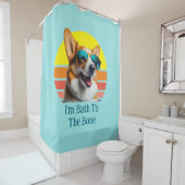 私はサングラスで骨おもしろいのコルギに入る シャワーカーテン (インサイチュ)