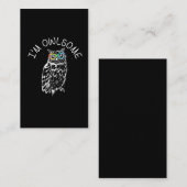 私はサングラス·フクロウ素晴らし·ラバー·ギフト 名刺 (正面/裏面)