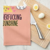 私はサンシャインバスタオルのセットの母の光だ キッチンタオル (四つ折り)