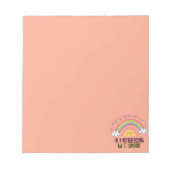 私はサンシャインバスタオルのセットの母の光だ ノートパッド (正面)