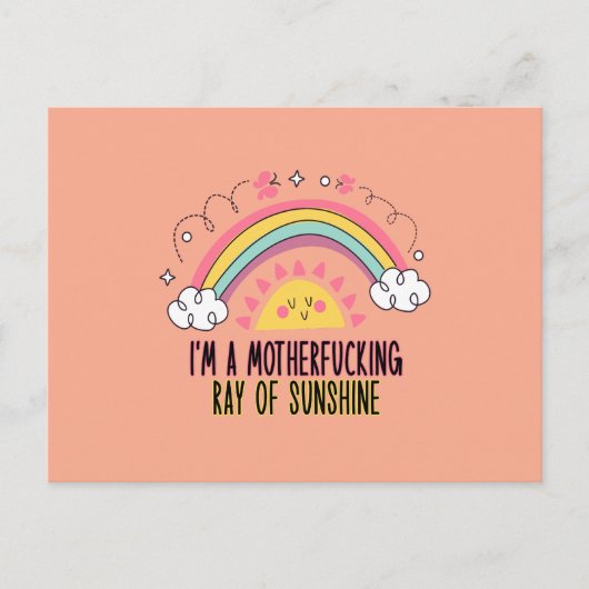 私はサンシャインバスタオルのセットの母の光だ ポストカード (正面)