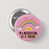 私はサンシャインバスタオルのセットの母の光だ 缶バッジ (正面&裏面)