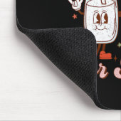 私はサンタおもしろいミルクとクッキーのクリスマスに出た マウスパッド (コーナー)