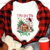 私はサンタのクリスマスに出おもしろいかけた トライブレンドＴシャツ