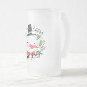 私はサンタの良いリストに載っている フロストグラスビールジョッキ (正面右)