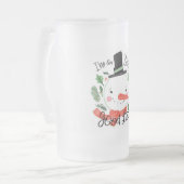 私はサンタの良いリストに載っている フロストグラスビールジョッキ (正面左)