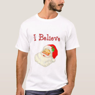私はサンタを信じます Tシャツ