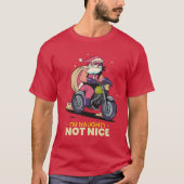 私はサンタクいけなリスマスギフトがおもしろい苦手だ Tシャツ (正面)
