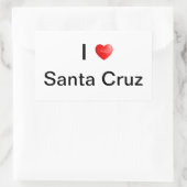 私はサンタクルーズが大好き 長方形シール (バッグ)