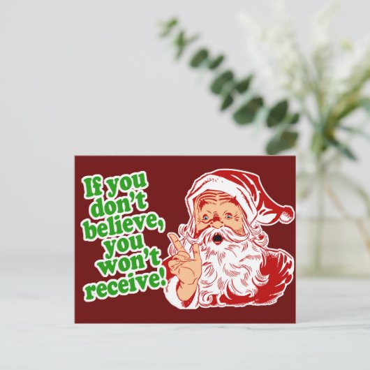 私はサンタクロースで信じます シーズンポストカード (スタンド正面)