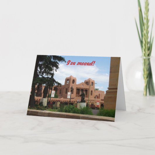 私はサンタフェに引っ越しました。 案内状 (正面)