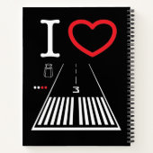 私はサンタモニカ空港滑走路21 / 3 ノートブック (裏面)