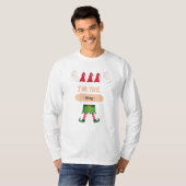 私はサンタ帽のクリスマスメンズ王 Tシャツ (正面フル)