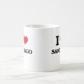 私はサンティアゴを愛します コーヒーマグカップ (中央)