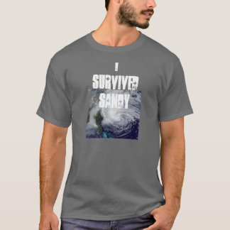 私はサンディの男性Tを生き延びました Tシャツ