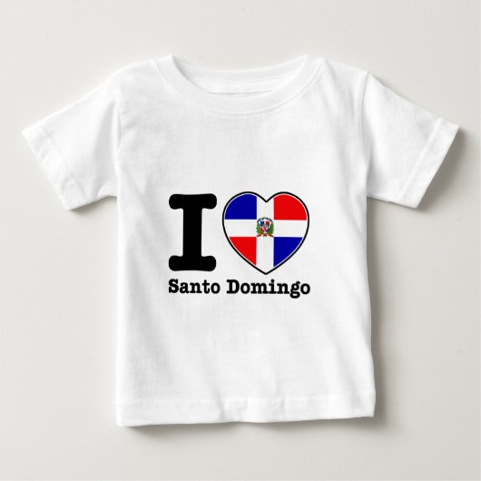私はサント・ドミンゴを愛します ベビーTシャツ (正面)