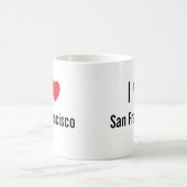 私はサンフランシスコが大好きです コーヒーマグカップ (中央)