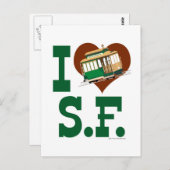 私はサンフランシスコのケーブルカーが大好き ポストカード (正面/裏面)