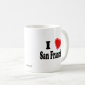 私はサンフランシスコを愛します コーヒーマグカップ (正面右)