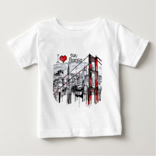 私はサンフランシスコを愛します ベビーTシャツ
