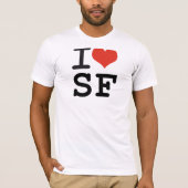 私はサンフランシスコを愛します Tシャツ (正面)