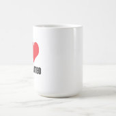 私はサンマテオが大好き コーヒーマグカップ (中央)