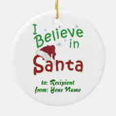 私はサン信じタ・クリスマスに セラミックオーナメント (裏面)