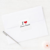 私はサーカスピーナツを愛します スクエアシール (封筒)