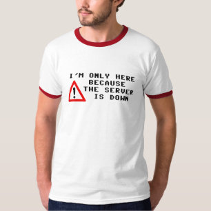 私はサーバーがあるのでここだけいます Tシャツ