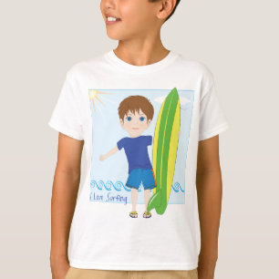 私はサーフすることを愛します Tシャツ