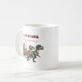 私はサ信じタと恐竜に住んでいる コーヒーマグカップ (正面左)